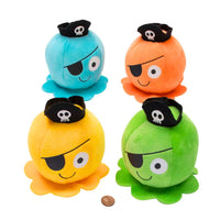 Thumbnail for Pirate Themed Stuffed Octopuses (24 total toys in 2 bags) $1.60 each