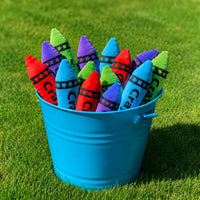 Thumbnail for plush crayon prizes in a bucket