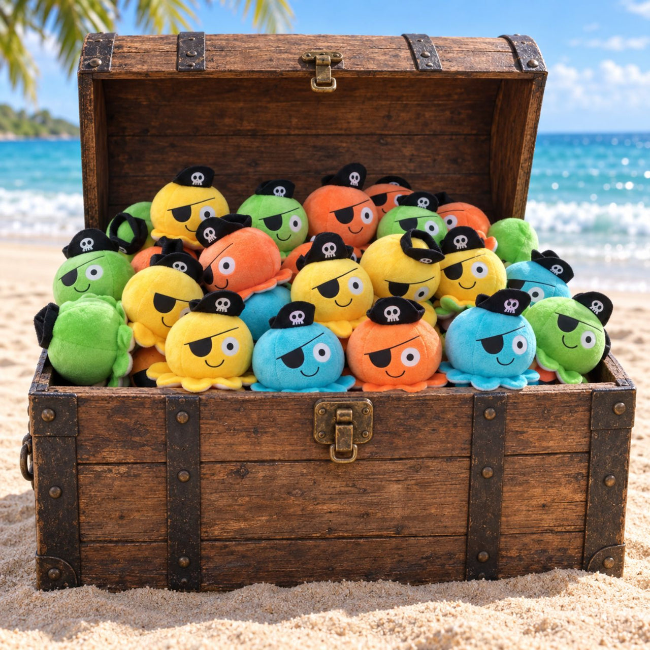 Pirate Themed Stuffed Octopuses (24 total toys in 2 bags) $1.60 each