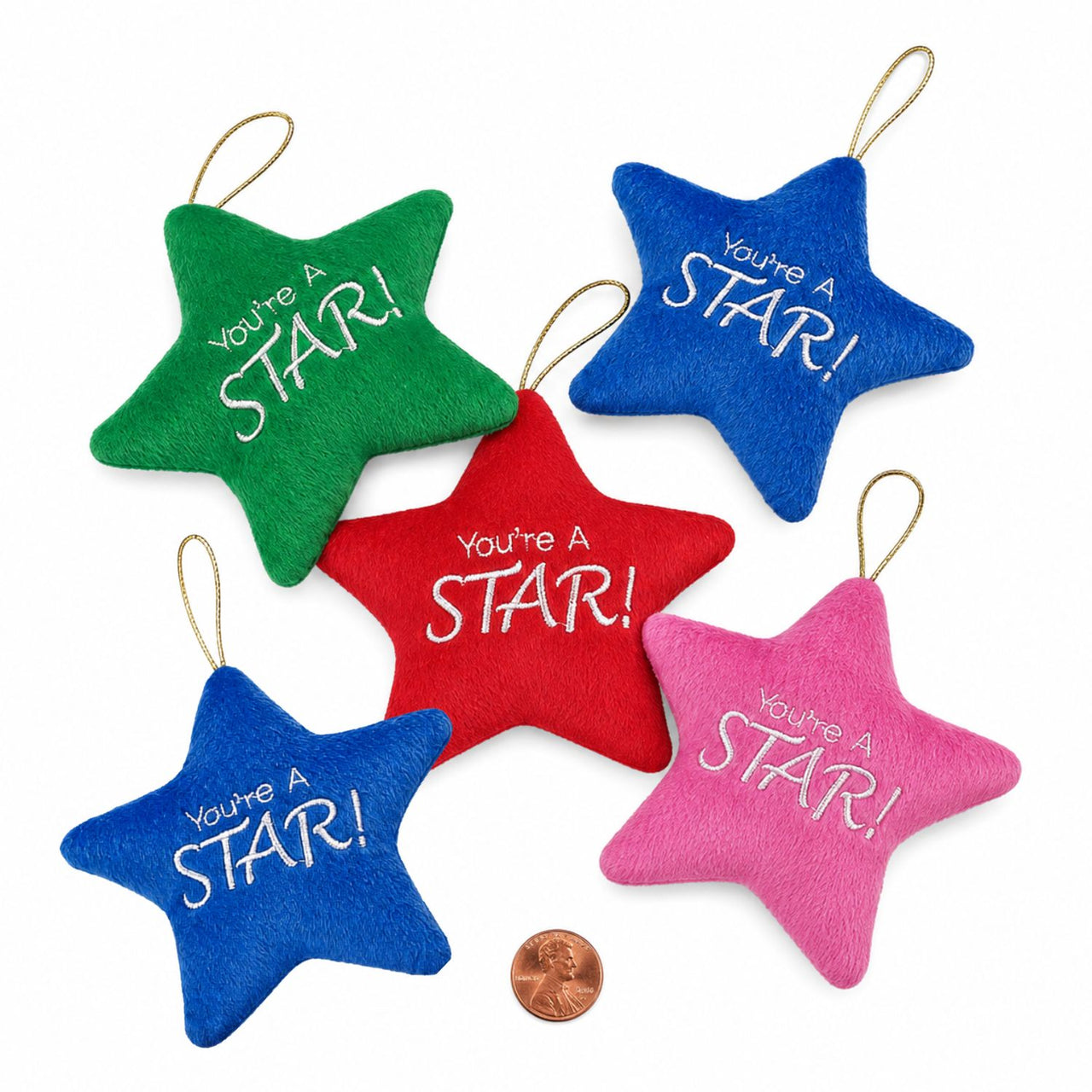 plush your a star colorful stars with hangers