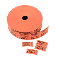 Thumbnail for raffle tickets orange color double roll