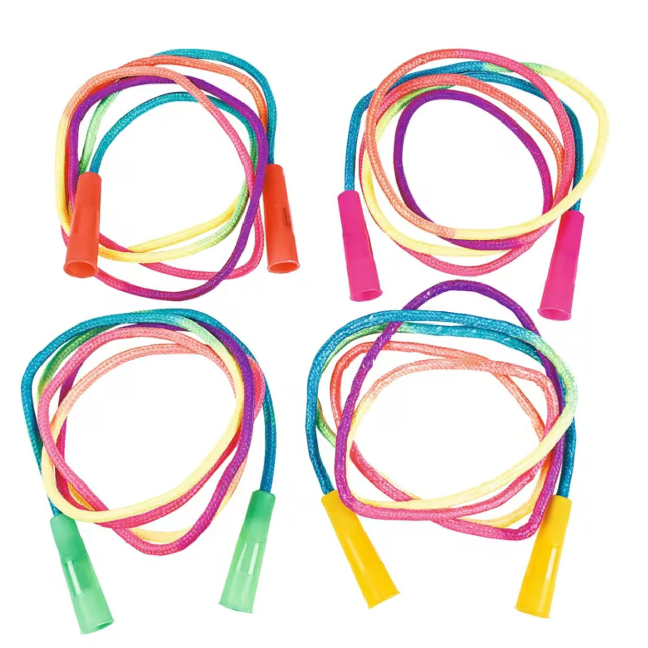 nylon rainbow jump rope for kids 