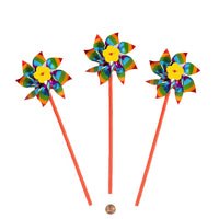 Thumbnail for Metallic Rainbow Pinwheels (72 total pinwheels in 2 boxes) 27¢ each