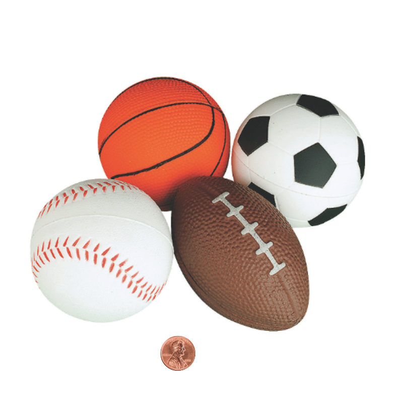 stress balls - sports assortment bulk