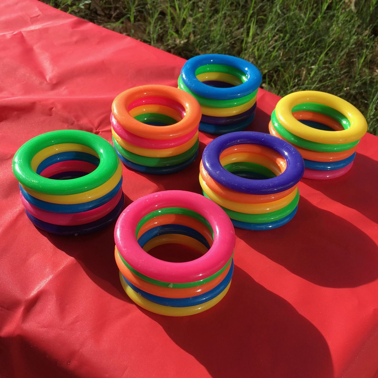 plastic rings for carnival games outside