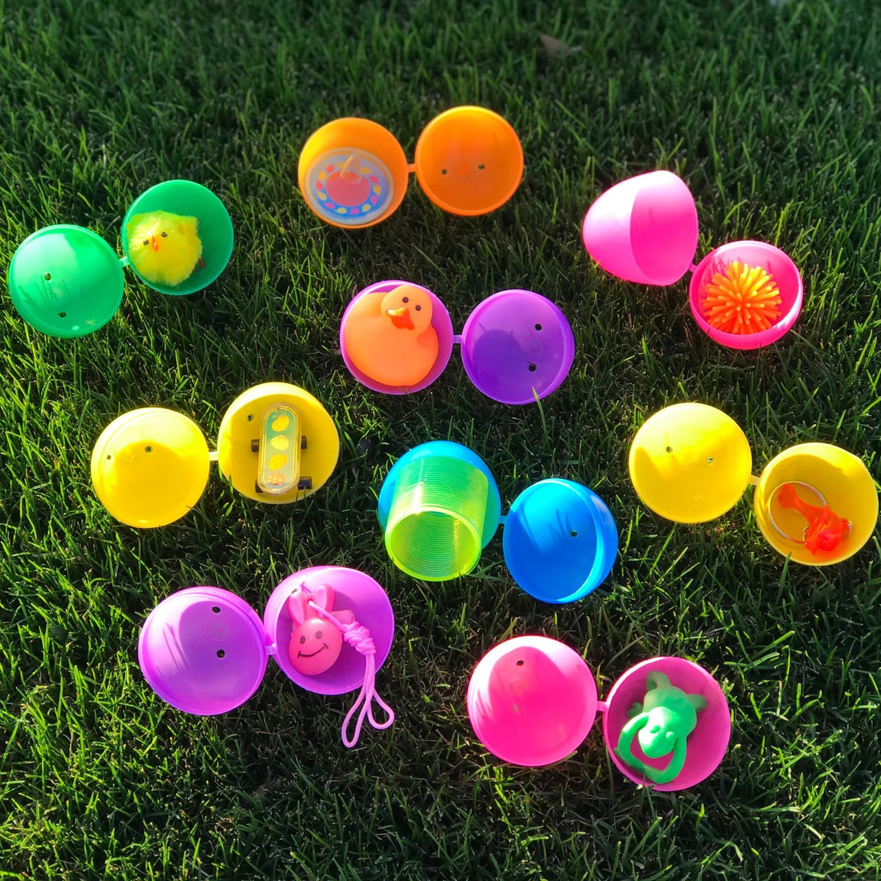 Small toys that fit in Easter eggs assortment for Easter egg hunts