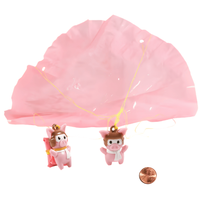 Pink Pig Paratroopers (96 total paratroopers in 2 bags) 74¢ each
