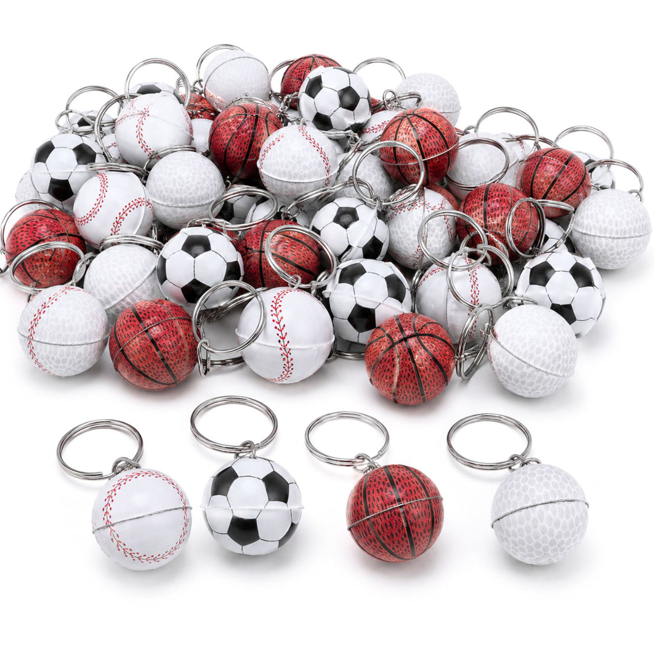 sport ball keychains bulk prize