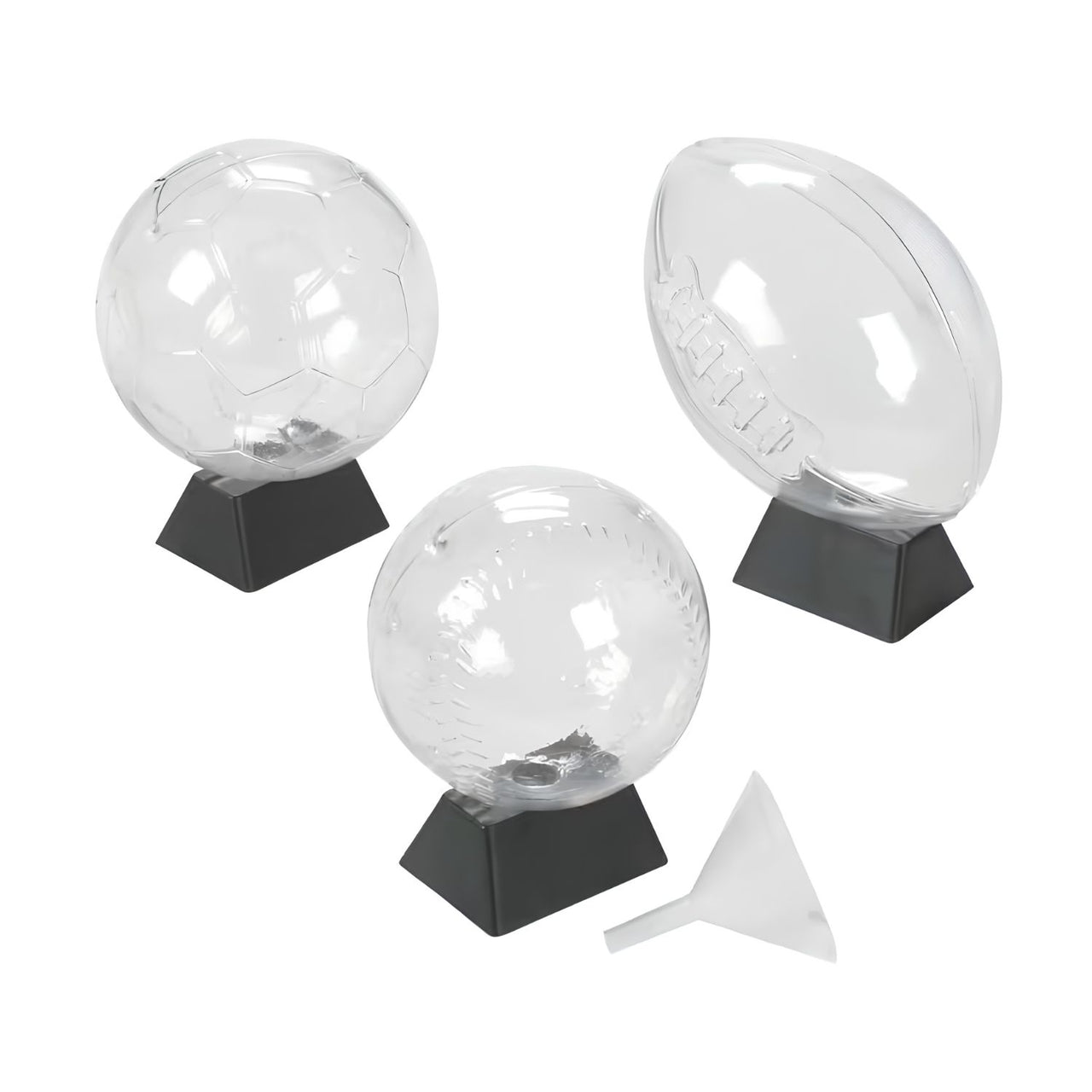 sports sand art bottles with funnels