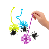 Thumbnail for sticky spider web and black plastic spider
