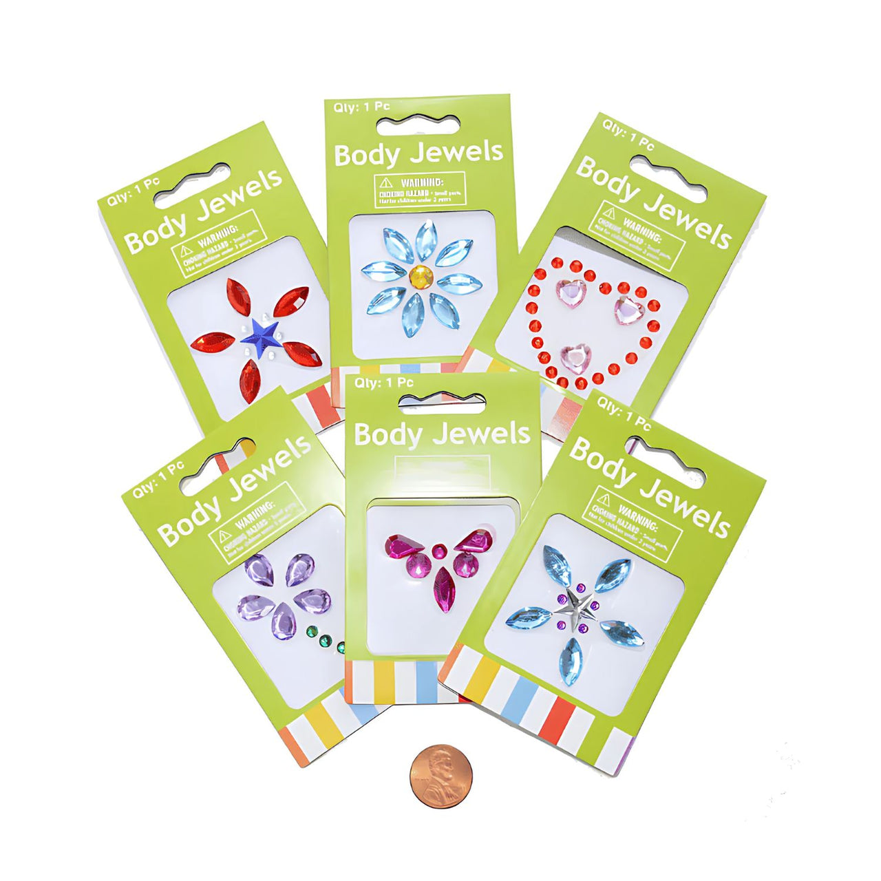 temporary plastic body jewels for girls