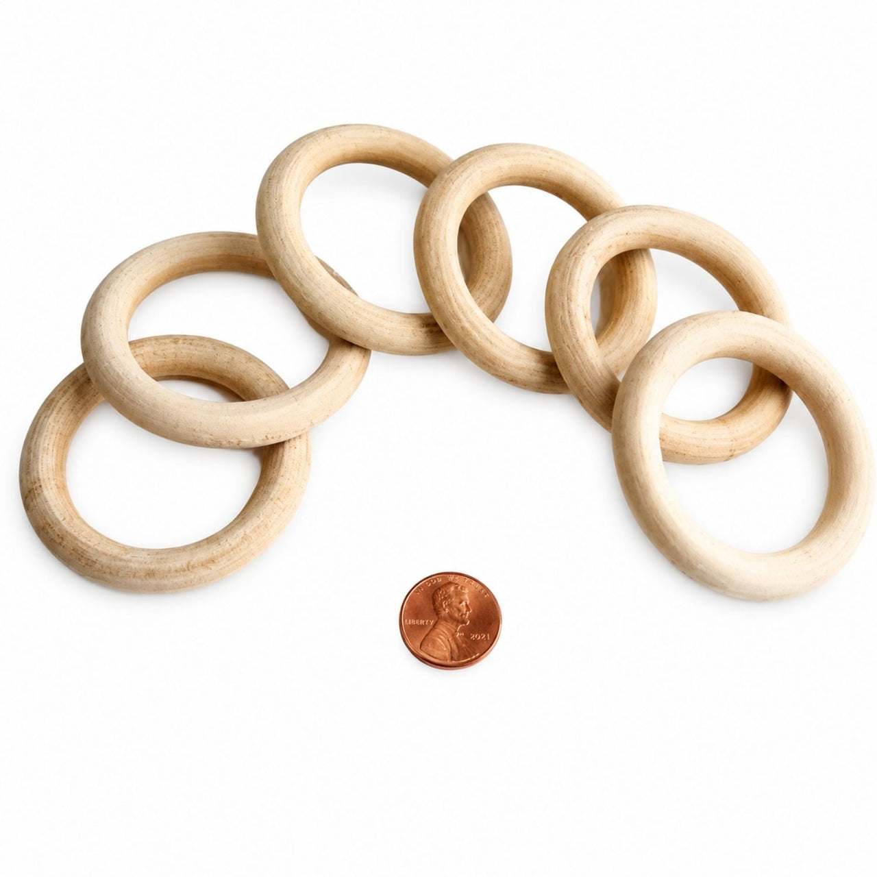 Wooden small ring toss rings