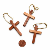 Thumbnail for wooden cross keychains