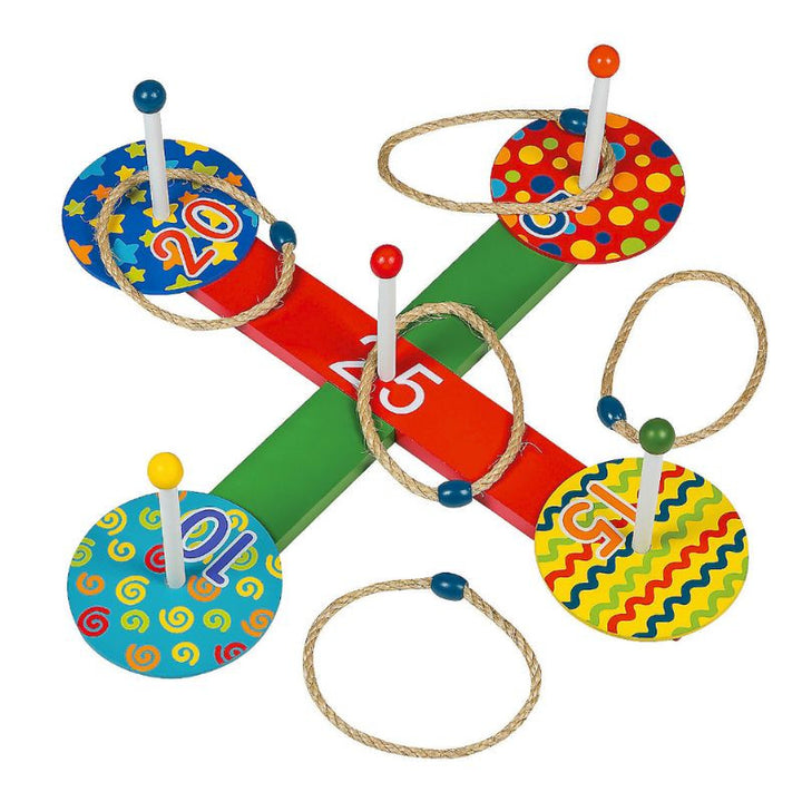 Colorful Wooden Ring Toss Game - Sets Up in a Jiffy! – Carnival Savers