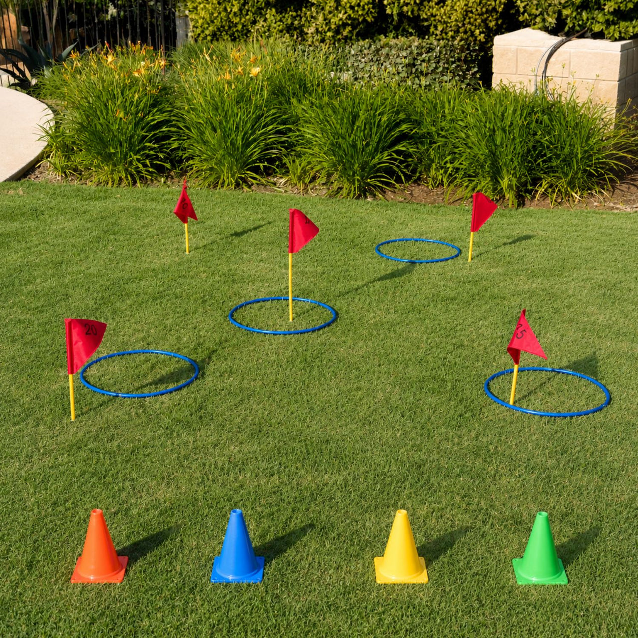 Ring toss game outdoors