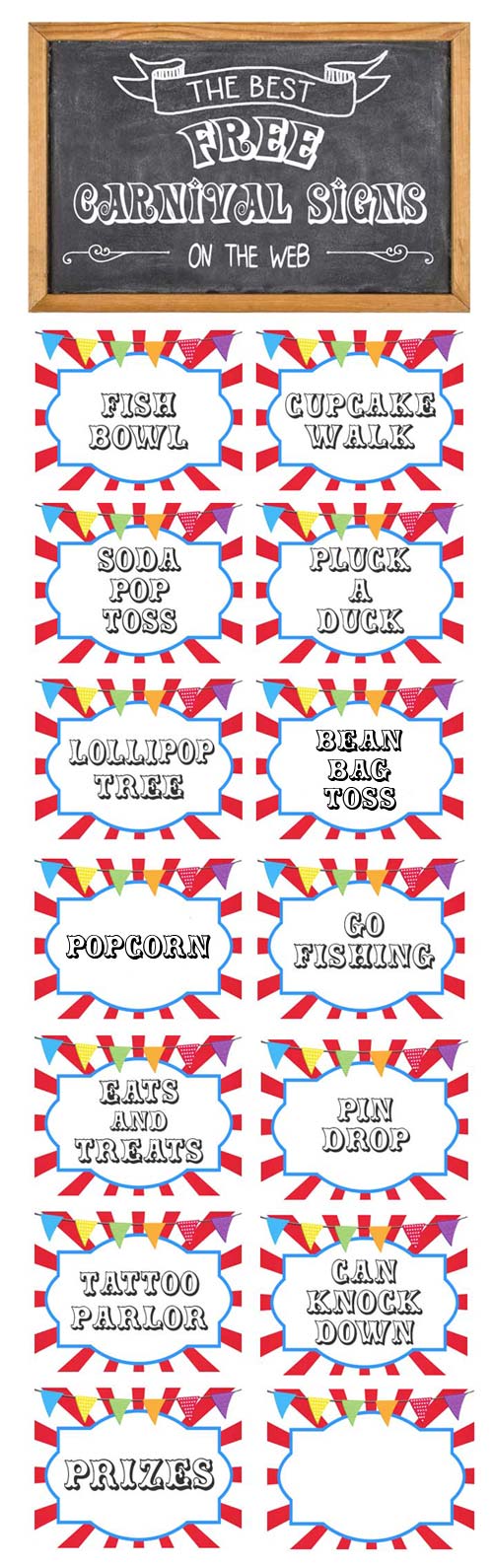 Retro Circus Party Printables (FREE Download)! | Catch My Party